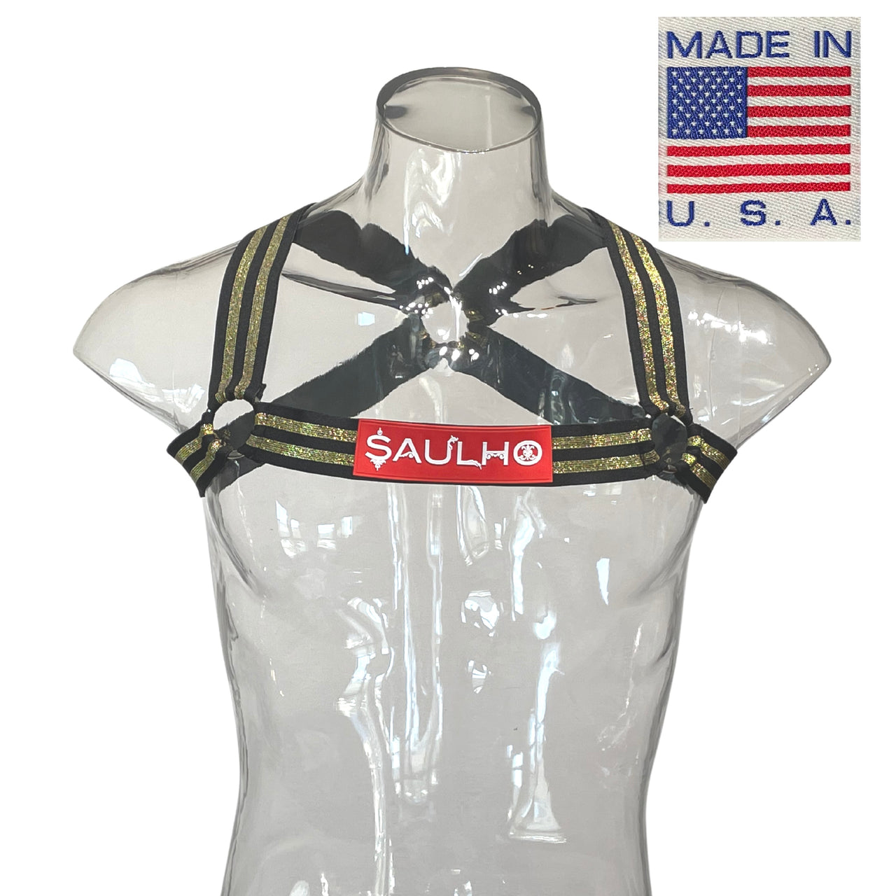 The Black and Gold Saulho Harness