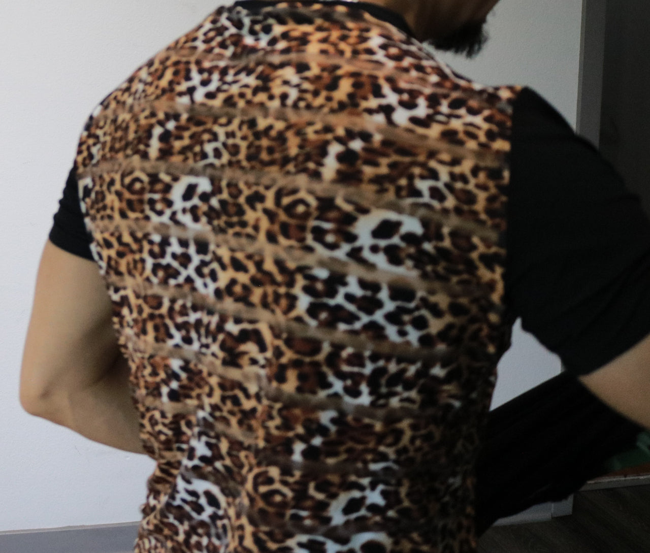 Saulho Mesh Leopard Short Sleeve T-Shirt